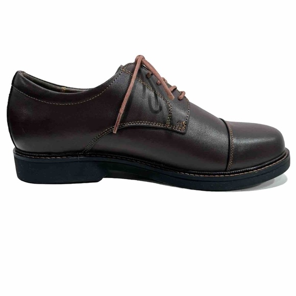 APEX Lexington Brown Leather Cap Toe Oxford Comfort Shoes Men\'s Size 11.5 Wide main image 9
